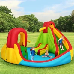 Costway Kids Inflatable Water Slide Bounce Park Splash Pool W/Water Cannon & 480W Blower -Kiddie Kingdom Store GUEST 1c27b6cf b4ce 4df1 a4f0 37ed4f0fb0d8 2