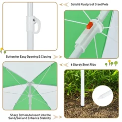 Babyjoy 3-in-1 Kids Picnic Table Outdoor Water Sand Table W/ Umbrella Play Boxes -Kiddie Kingdom Store GUEST 1c455a75 9b0c 4978 92a2 9b1ee9b1cfbf