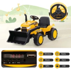 Costway 12V Kids Ride On Excavator Digger Electric Bulldozer Tractor RC With Light & Music -Kiddie Kingdom Store GUEST 1d6b9013 a892 48c3 99ce 90b5020c8ba4