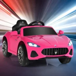 Costway 12V Kids Ride On Car Maserati GranCabrio Licensed W/ Remote Control& Lights Pink -Kiddie Kingdom Store GUEST 1e7af411 524f 4495 b832 97ccf6bd3eca