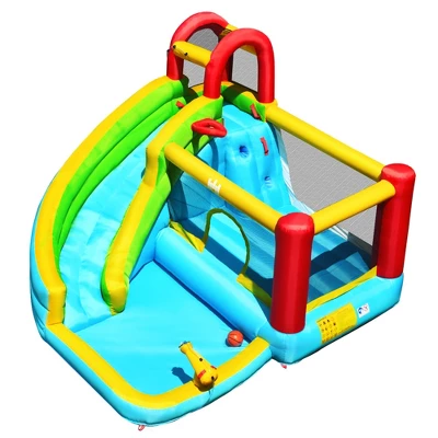Costway Inflatable Kids Water Slide Jumper Bounce House Splash Water Pool Without Blower 3 Costway Inflatable Kids Water Slide Jumper Bounce House Splash Water Pool Without Blower