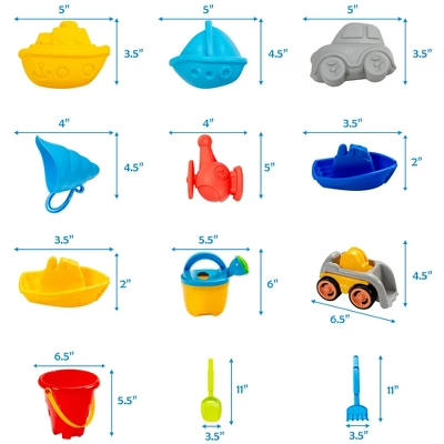 Costway Kids Sand And Water Table Activity Table Sandbox W/ 18 Pcs Accessories 6 Costway Kids Sand And Water Table Activity Table Sandbox W/ 18 Pcs Accessories - Image 4