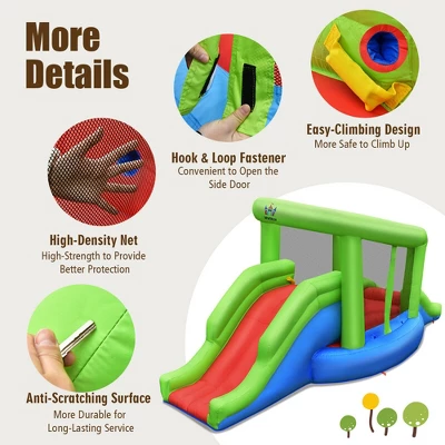 Costway Inflatable Snail Bounce House Dual Slide Basketball Game Without Blower 8 Costway Inflatable Snail Bounce House Dual Slide Basketball Game Without Blower - Image 6