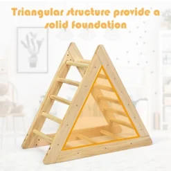 Costway Wooden Climbing Pikler Triangle With Climbing Ladder For Toddler Step Training, Natural 16 Costway Wooden Climbing Pikler Triangle With Climbing Ladder For Toddler Step Training, Natural -Kiddie Kingdom Store GUEST 2072bd70 919f 410b a3e5 69ccaa9fc7a2 1