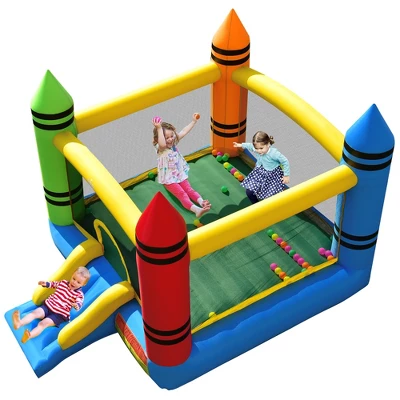 Costway Inflatable Bounce House Kids Jumping Castle W/ Slide&Ocean Balls Blower Excluded 11 Costway Inflatable Bounce House Kids Jumping Castle W/ Slide&Ocean Balls Blower Excluded - Image 9