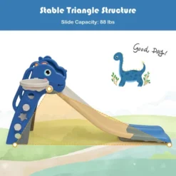 Costway 3 In 1 Kids Slide Baby Play Climber Slide Set W/Basketball Hoop -Kiddie Kingdom Store GUEST 213209b1 8f72 4225 b60b 9ce5b0a22957