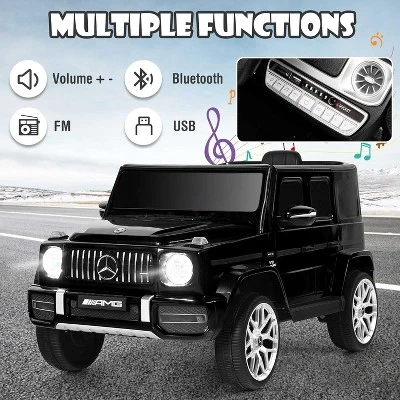 Costway 12V Kids Ride On Car Licensed Mercedes Benz G63 Electric Vehicle With Remote Control 6 Costway 12V Kids Ride On Car Licensed Mercedes Benz G63 Electric Vehicle With Remote Control - Image 4