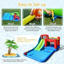 Costway Inflatable Water Slide Kids Jumping Bounce Castle W/ Ocean Balls Blower Excluded -Kiddie Kingdom Store GUEST 225d6b4f 83fa 485e 9f97 942e97f2c1cb