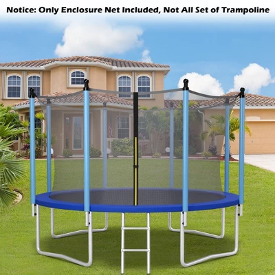 Costway 12FT Trampoline Replacement Safety Enclosure Net Weather-Resistant 5 Costway 12FT Trampoline Replacement Safety Enclosure Net Weather-Resistant - Image 3