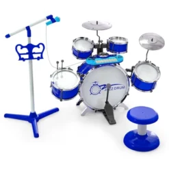 Costway Jazz Drum Set For Toddler Kids Educational Toy W/Keyboard Cymbal Microphone -Kiddie Kingdom Store GUEST 234679ee 6418 4e0e 9fb1 16f87feff57b