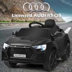 Costway Kids Ride On Car 12V Licensed Audi RS Q8 With Remote Control Lights Music WhiteBlackGreenPinkRed -Kiddie Kingdom Store GUEST 23aeea92 9c45 418e 95f1 42651edf9af6