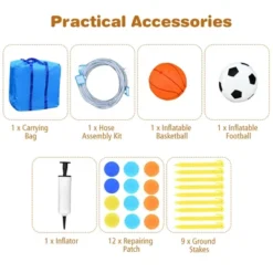 Costway Inflatable Water Slide Bounce House Climbing Wall Without Blower -Kiddie Kingdom Store GUEST 244eb9ad 8a30 42f8 a18b e42b59cd01d5