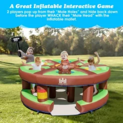 Costway Inflatable Whack-a-Mole Themed Castle For Kids Interactive Game W/ 480W Blower -Kiddie Kingdom Store GUEST 24e5cc52 7da5 4bd5 b5b8 0bacc6fb547a