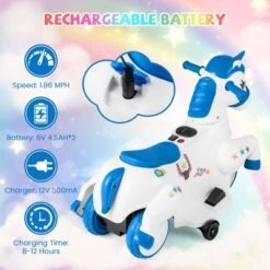 Costway 12V Kids Ride On Unicorn Toy W/ Training Wheels Music One-button Start Horse Toy 18 Costway 12V Kids Ride On Unicorn Toy W/ Training Wheels Music One-button Start Horse Toy -Kiddie Kingdom Store GUEST 257f75e2 73ea 4b5a ab42 21a7461effcd