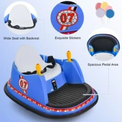 Costway 12V Vehicle 360° Spin Race Toy Kids Ride On Bumper Car W/ Remote Control Purple/Blue/Red/Pink 18 Costway 12V Vehicle 360° Spin Race Toy Kids Ride On Bumper Car W/ Remote Control Purple/Blue/Red/Pink -Kiddie Kingdom Store GUEST 26b829ec 7ad5 46fe 98ee 9ebdcd4ac781