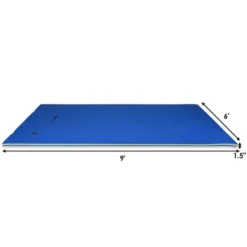 Costway 3 Layer Floating Water Pad Foam Mat Water Recreation Relaxing 9' X 6' -Kiddie Kingdom Store GUEST 26d04a93 d9a9 497f 814f d6cde4fcd84f