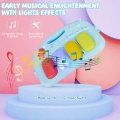 Baby Gym Baby Play Mat Kick And Play Piano Gym W/ 5 Hanging Sensory Toys PinkBlue -Kiddie Kingdom Store GUEST 2714722f e00b 4ccc 97df 7406d79fe0dc