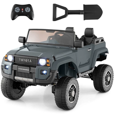 Costway 24V 2 Seater Ride On Car For Kids Licensed Toyota LC250 Ride On Truck With Remote Black/Gray/Navy/Pink/Red 13 Costway 24V 2 Seater Ride On Car For Kids Licensed Toyota LC250 Ride On Truck With Remote Black/Gray/Navy/Pink/Red - Image 11