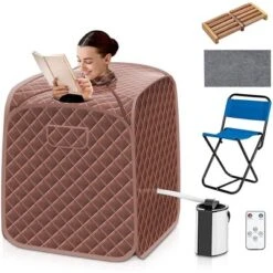 Costway Portable Steam Sauna -Kiddie Kingdom Store GUEST 28f81e47 8764 4238 8294 f39396fe03b1