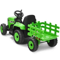Costway 12V Kids Ride On Tractor With Trailer Ground Loader W/ RC & Lights RedPinkGreen 24 Costway 12V Kids Ride On Tractor With Trailer Ground Loader W/ RC & Lights RedPinkGreen -Kiddie Kingdom Store GUEST 29416215 2b60 4dae 8675 3b33f158310c