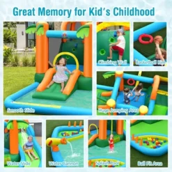 Costway Inflatable Water Slide Park Kid Bounce House W/ Upgraded Handrail & 780W Blower -Kiddie Kingdom Store GUEST 296fddb0 64fa 43f7 8019 e9a143ec38fe