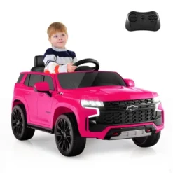 Costway 12V Kids Ride On Car Chevrolet Tahoe Electric Truck SUV Remote W/ Light & Music -Kiddie Kingdom Store GUEST 2995d820 42a9 4ed5 b879 bd460a37501b