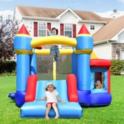 Costway InflatableBounce House Castle Slide Bouncer Kids Shooting Net/Without Blower -Kiddie Kingdom Store GUEST 299e564f d8cd 4fa0 b7fd e673977d1a4d