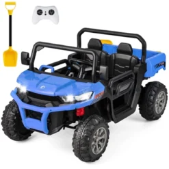 Costway 24V Ride On Dump Truck Electric 2-Seater Kids UTV W/Dump Bed & Bight Lights And Remote Control Red 19 Costway 24V Ride On Dump Truck Electric 2-Seater Kids UTV W/Dump Bed & Bight Lights And Remote Control Red -Kiddie Kingdom Store GUEST 2a6a9557 2a3f 48fc a569 a0d7dd5d1b81