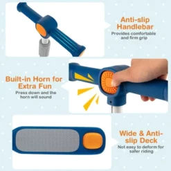 Honeyjoy Folding Adjustable Kids Toy Scooter W/LED Flashing Wheels Horn 4 Emoji Covers -Kiddie Kingdom Store GUEST 2a706b77 a01d 417f b44f b5c761d396aa