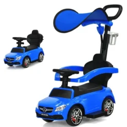 Costway 3 In 1 Ride On Push Car Mercedes Benz Toddler Stroller Sliding Car WhiteBlueRed -Kiddie Kingdom Store GUEST 2ab85d7b b265 4b8f 8423 e7df8e6838f0