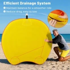 Costway Towable Tube For Boating 1 Or 2 Person Inflatable Boat Tube For Youth & Adult Yellow -Kiddie Kingdom Store GUEST 2bb340e4 db3d 4348 bba4 236bd7eb6524