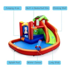 Costway Inflatable Slide Bouncer And Water Park Bounce House Splash Pool Water Cannon -Kiddie Kingdom Store GUEST 2be189a3 f1f6 485a a741 cd6f1915ad36