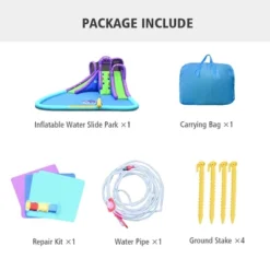 Costway Inflatable Water Park Octopus Bounce House 2 Slides Climbing Wall Without Blower -Kiddie Kingdom Store GUEST 2cacca52 c2a1 4b03 932b f5d5c5b56e0a