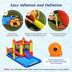 Costway Inflatable Water Slide Castle Kids Bounce House Indoor & Outdoor Without Blower 17 Costway Inflatable Water Slide Castle Kids Bounce House Indoor & Outdoor Without Blower -Kiddie Kingdom Store GUEST 2dd8dc77 92ec 4e28 b3d7 2dfaa222d560