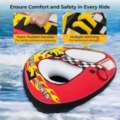 Costway Towable Tube For Boating 1 Or 2 Person Inflatable Boat Tube For Youth & Adult Red 18 Costway Towable Tube For Boating 1 Or 2 Person Inflatable Boat Tube For Youth & Adult Red -Kiddie Kingdom Store GUEST 2ef9eb1b b62f 4da7 ba65 9e428ae3c1c8