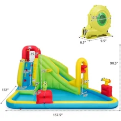 Costway Inflatable Water Slide Kids Bounce House W/480w Blower -Kiddie Kingdom Store GUEST 3075fae4 d8da 481d 8a57 5f00daa0a7db
