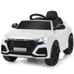 Costway Kids Ride On Car 12V Licensed Audi RS Q8 With Remote Control Lights Music WhiteBlackGreenPinkRed -Kiddie Kingdom Store GUEST 31364dff e159 4b75 9131 3dcc8627e150