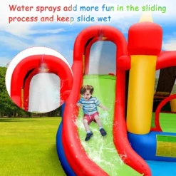 Costway Inflatable Water Slide Jumping Bounce House Bouncy Splash Park With 740W Blower -Kiddie Kingdom Store GUEST 32a83241 b709 4951 9e48 6bf1148b1c16