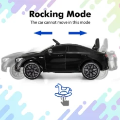 Costway 12V Kids Ride On Car W/Remote Rocking Function Transport Wheels Lights & Music White/Black -Kiddie Kingdom Store GUEST 3458e1ba 5894 40f4 a366 baf5eef85cac