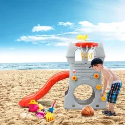 Children Climber Slide Set W/ Basketball Hoop And Telescope Toy Indoor & Outdoor -Kiddie Kingdom Store GUEST 347ea49d f4c3 462b 9f5a 16d60e6fcaab