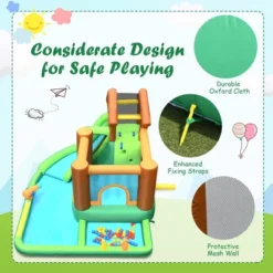 Bountech Inflatable Waterslide Bounce House Climbing Wall Ball Pit W/ Blower 17 Bountech Inflatable Waterslide Bounce House Climbing Wall Ball Pit W/ Blower -Kiddie Kingdom Store GUEST 3573e882 341c 4edd bd77 758dc341c97d