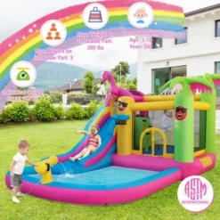 Costway Tropical Inflatable Bounce Castle For Backyard, Ocean Ball & 735W Blower Include 14 Costway Tropical Inflatable Bounce Castle For Backyard, Ocean Ball & 735W Blower Include -Kiddie Kingdom Store GUEST 365ae591 5315 4bf3 8759 e1179adca97c