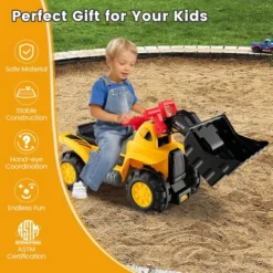 Costway Kids Toddler Ride On Excavator Digger Truck Scooter W/ Sound & Seat Storage Toy 14 Costway Kids Toddler Ride On Excavator Digger Truck Scooter W/ Sound & Seat Storage Toy -Kiddie Kingdom Store GUEST 36671b20 ae4d 47ac 87fe 4c15346af0ad