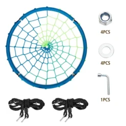 Costway 40'' Spider Web Tree Swing Kids Outdoor Play Set W/ Adjustable Ropes Gift OrangeBlueGreen 20 Costway 40'' Spider Web Tree Swing Kids Outdoor Play Set W/ Adjustable Ropes Gift OrangeBlueGreen -Kiddie Kingdom Store GUEST 36b44581 d980 4e57 833a ac1562c3c061