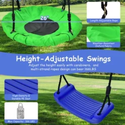 Costway 5-In-1 Outdoor Kids Swing Set W/ Heavy Duty Swing Frame & Ground Stakes Backyard -Kiddie Kingdom Store GUEST 38d04fb2 584f 43f0 bd06 4aac0cf131eb