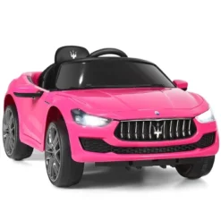 Costway 12V Maserati Licensed Kids Ride On Car W/ RC Remote Control Led Lights MP3 BluePinkWhite -Kiddie Kingdom Store GUEST 3a472000 e56d 4541 8ae5 629f9d41c42d