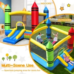Costway Inflatable Bounce House Kids Jumping Castle W/ Slide&Ocean Balls Blower Excluded 14 Costway Inflatable Bounce House Kids Jumping Castle W/ Slide&Ocean Balls Blower Excluded -Kiddie Kingdom Store GUEST 3a8cd6f4 082b 4651 bb58 099b8c01ccb9