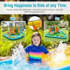 Costway Inflatable Water Slide Park Kid Bounce House W/Upgraded Handrail Blower Excluded -Kiddie Kingdom Store GUEST 3ac36544 3fd1 464f b6e2 669c430e5e44