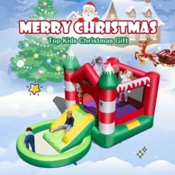Costway Inflatable Bounce House Kids Christmas W/ Slide & Trampoline & Pool Without Blower 13 Costway Inflatable Bounce House Kids Christmas W/ Slide & Trampoline & Pool Without Blower -Kiddie Kingdom Store GUEST 3beb561f 317f 41b7 8bbc 0bb9a2b3be95