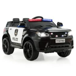 Costway Kids 12V Electric Ride On Car Police Car With Remote Control BlackWhite 21 Costway Kids 12V Electric Ride On Car Police Car With Remote Control BlackWhite -Kiddie Kingdom Store GUEST 3d81e733 1d73 4252 a2e2 bc3ada90cc68